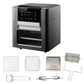 12L Large-Capacity Air Fryer 220V Oil-Free Intelligent Multi-Function Electric Fryer Oven with LED Touch Screen for Household