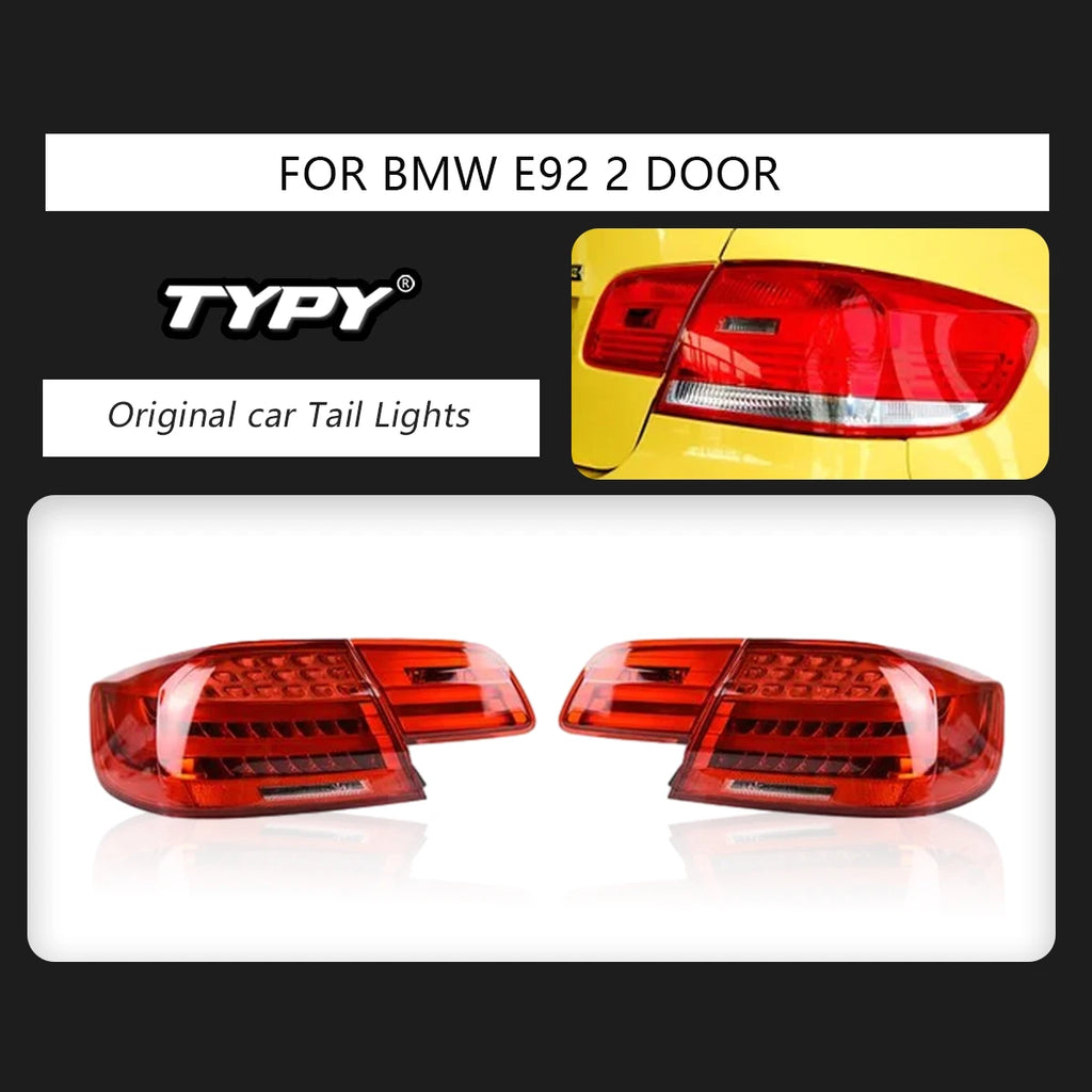 TYPY Car Accessories For 2006-2013 BMW M3 E92 Tail Light 330i 335i Car Lights LED  Rear Stop Lamp DRL Brake Signal Reversing