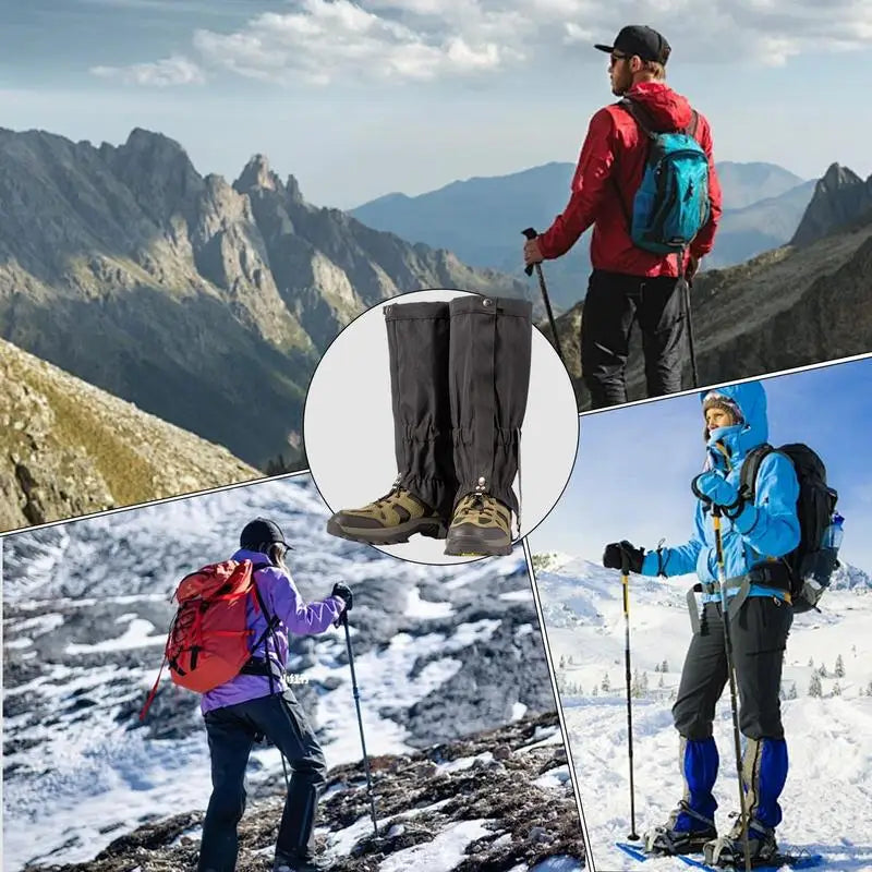 Waterproof Leg Guard Breathable Leg Guard Adjustable Leg Gaiters for Hunting Climbing Snow Boots Breathable Water-resistant