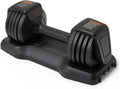Adjustable Dumbbell 25lb with 5 Weight Options, Anti-Drop Design & Space-Saving Tray