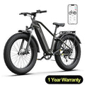 SISIGAD F618 Electric Bike 1500W, 32MPH, 50-mile range, 48V 15Ah battery, 26" fat tires, 7Speed Shock Absorber.