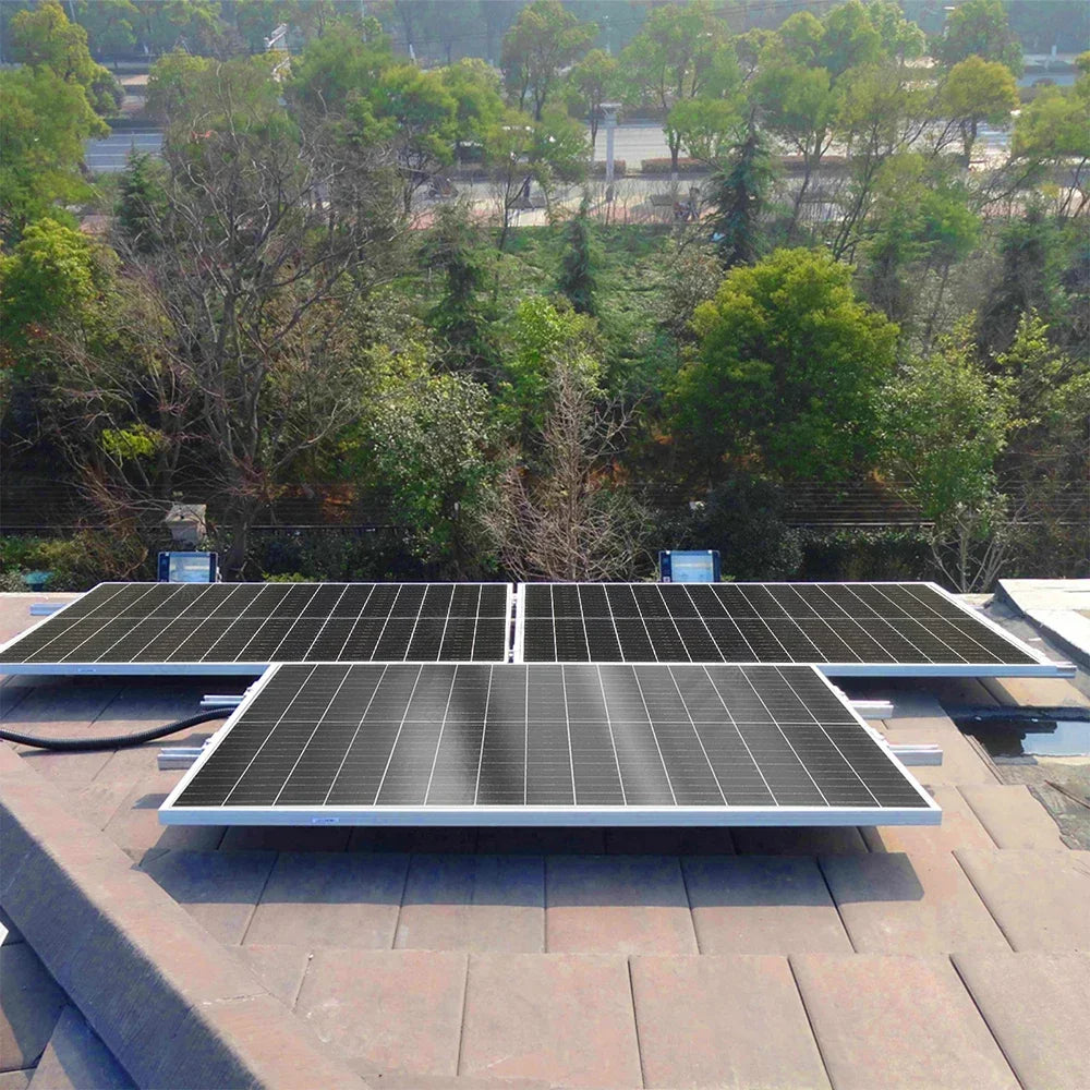 XINPUGUANG 100W 16.5V Rigid Solar Panel Monocrystalline Silicon Waterproof for 12V Charging Ideal for Camping Home RV