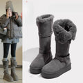 2025Winter New Thick-Soled Height-Increasing Fleece-Lined Thickened Long Snow Boots