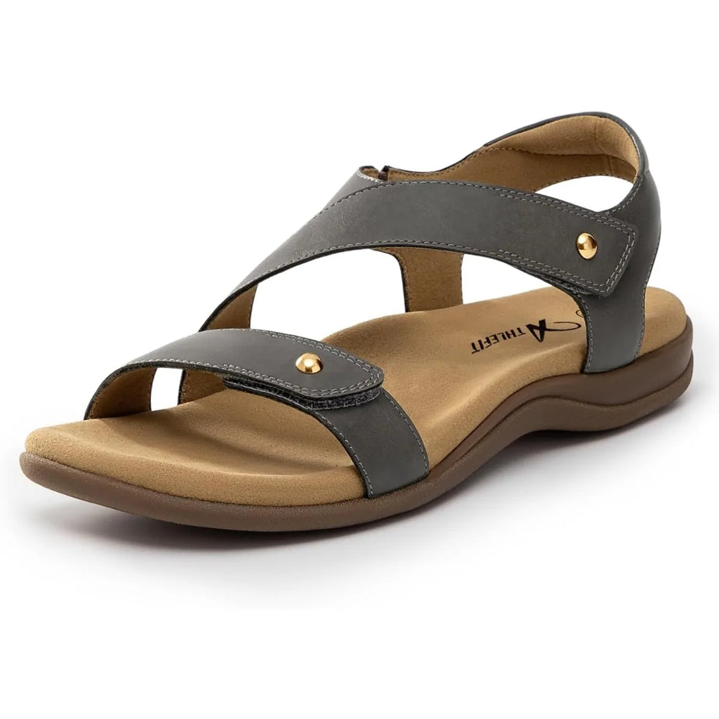 Women's Comfortable Orthopedic Sandals with Arch Support Adjustable Walking Casual Orthotic Sandals