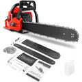 COOCHEER Gas Chainsaw Powered 62CC 3.5-HP 2-Cycle Gas Chainsaw 20 Inch with Tool Kit Carrying Bag for Tree Cutting and Trimming