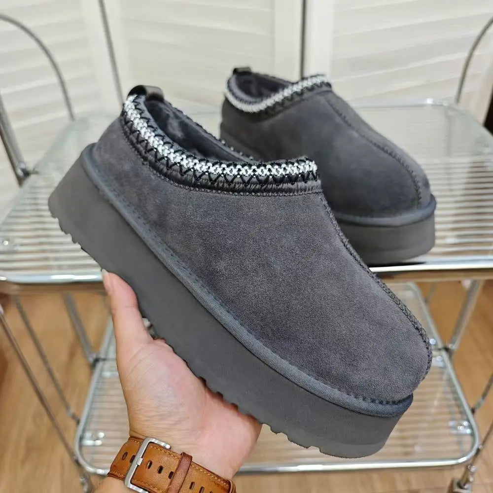 2026 New Winter Snow Boots Ladies Platform High Heel Shoes Women Ankle Boots Luxury Designer Classic Ultra Mini Fur Boot