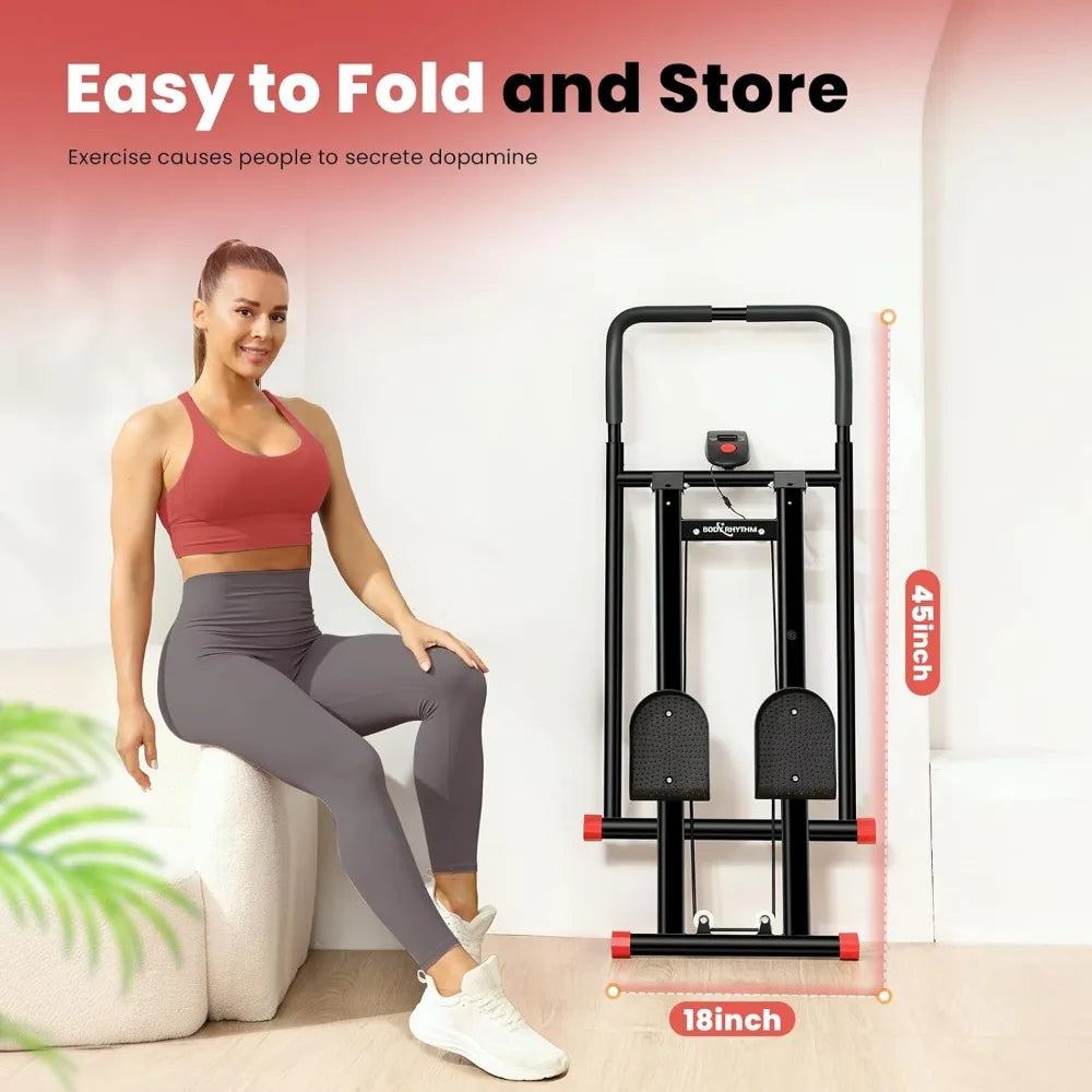 Vertical Climbing Machine for Home Fitness: Full-Body Workout and Cardiovascular Exercise Equipment