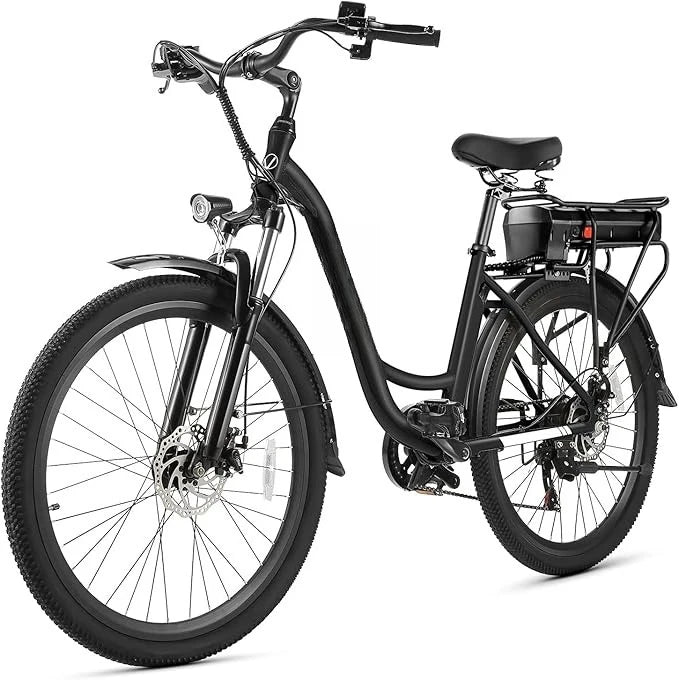 Electric Bike for Adults, 48V 500Wh EBike, UP to 60 Miles, Removable Battery, Fast-Charge, 26" Commuter Electric Customized
