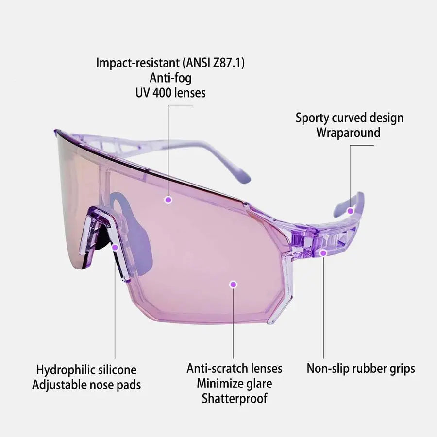 Sunglasses for Women Men Sports Sunglasses for Pickleball Baseball Softball Cycling Fishing