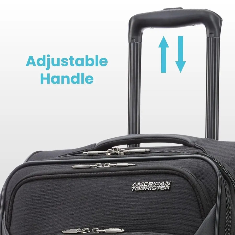 KIX 2.0 Expandable Softside Luggage with Spinner Wheels, 20 SPINNER, BLACK