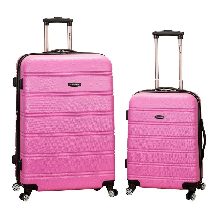 Hardside Expandable Spinner Wheel Luggage, Pink, 2 Piece 20 28