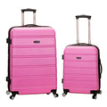 Hardside Expandable Spinner Wheel Luggage, Pink, 2 Piece 20 28