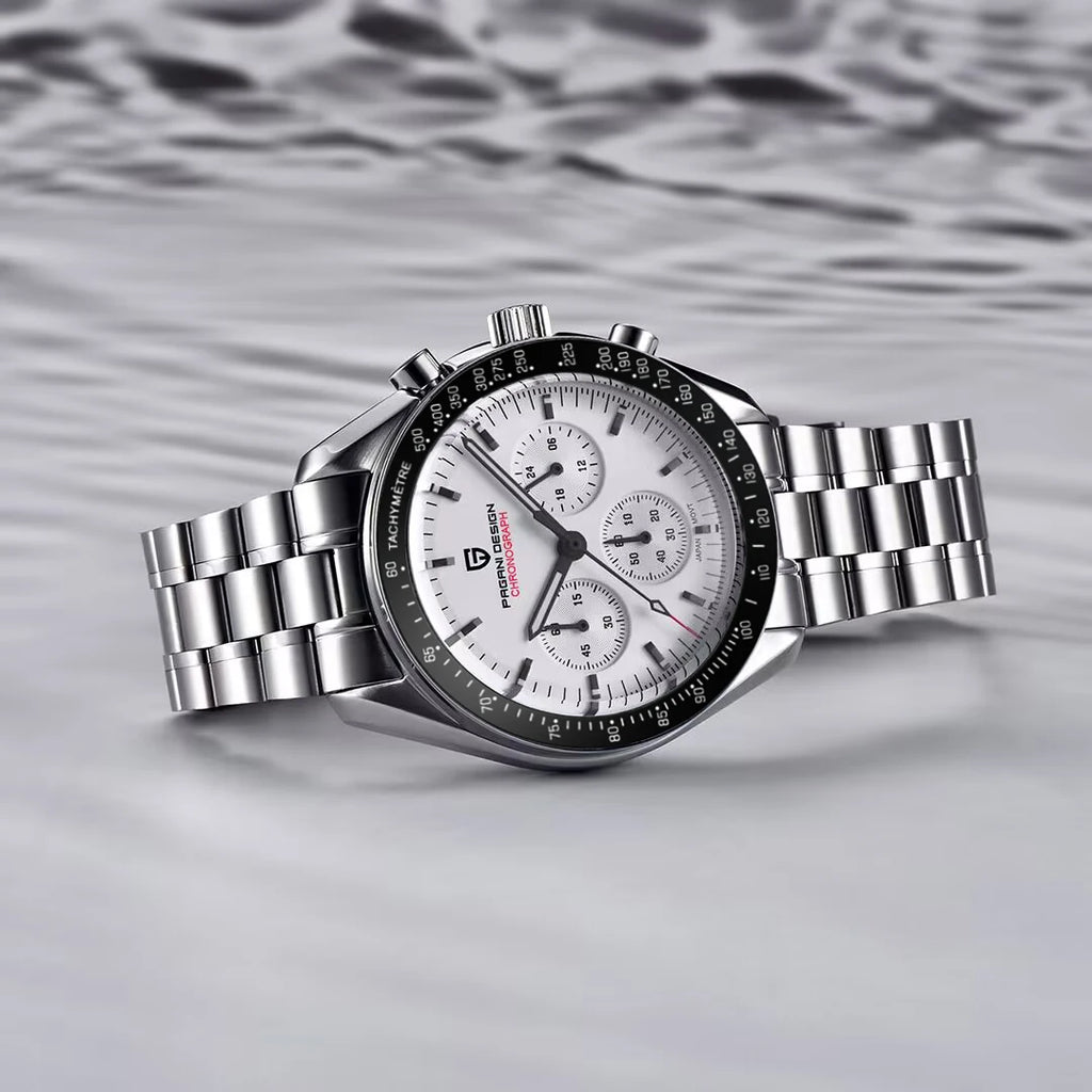 PAGANI DESIGN 2026 New Moon Men's Watches Luxury Quartz Watch For Men Auto Date Speed Chronograph AR Sapphire Mirror Wrist watch