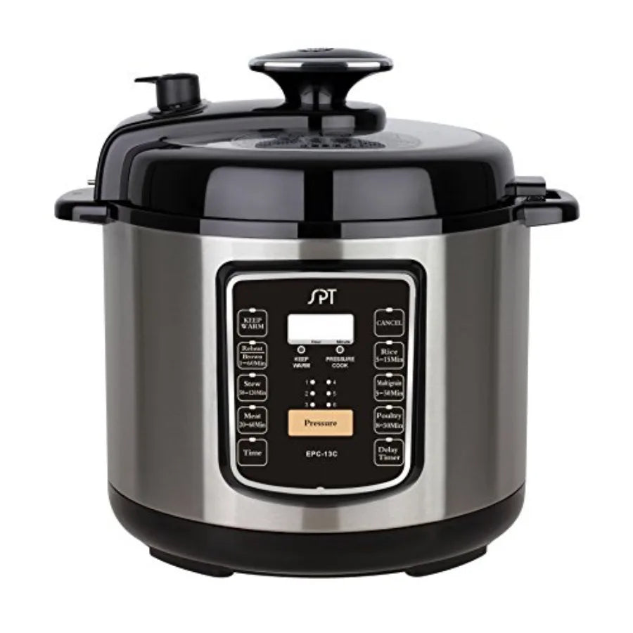 6.5Quart Stainless Steel Electric Pressure Cooker with Quick Release Button for Fast and Efficient Cooking in Home Kitchens Ide