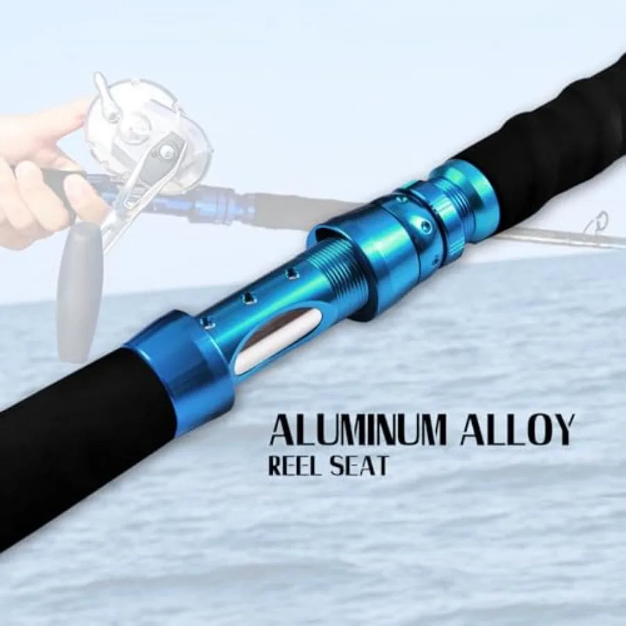 Saltwater Graphite Jig Jigging Casting Fishing Rod Deep Sea Jig Pole for Advanced Anglers Seeking High Sensitivity and