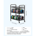 SucceBuy 3 Tier 3D Printer Filament Storage Rack Rolling Filament Spool Holders Racks with Wheels Filaments Organzied for Office