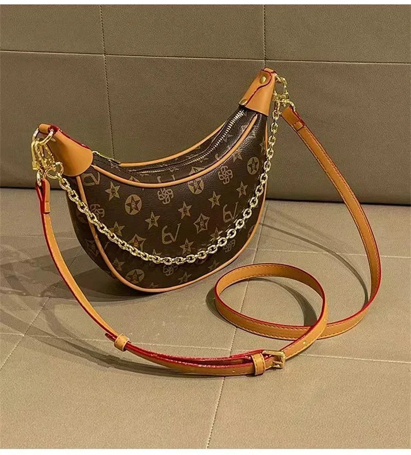 luxury brand women's handbag designer genuine leather fashionable underarm bag high-end single shoulder crossbody BL22