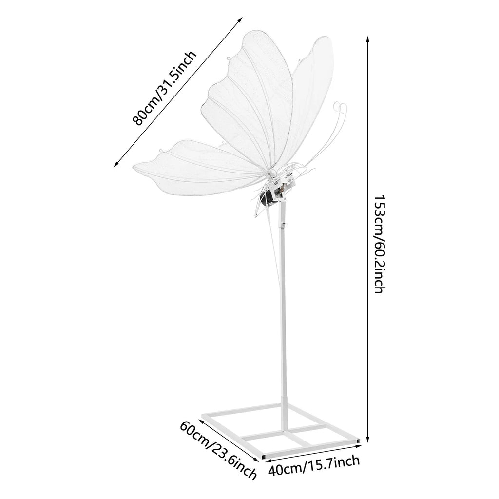 Wedding Butterfly LED Floor Lamp 10V Creative Ceiling Lamp  Adjustable Height Hanging Decoration Props Gold/White