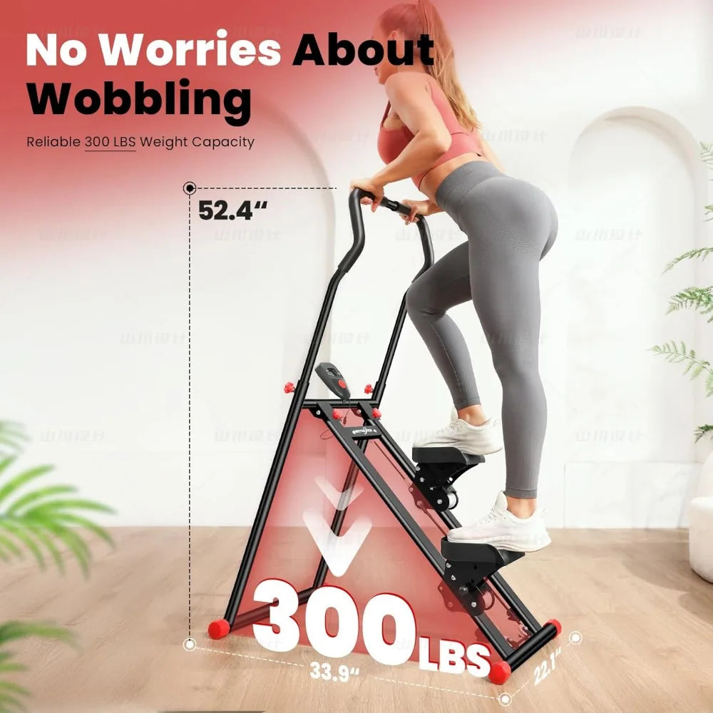 Vertical Climbing Machine for Home Fitness: Full-Body Workout and Cardiovascular Exercise Equipment