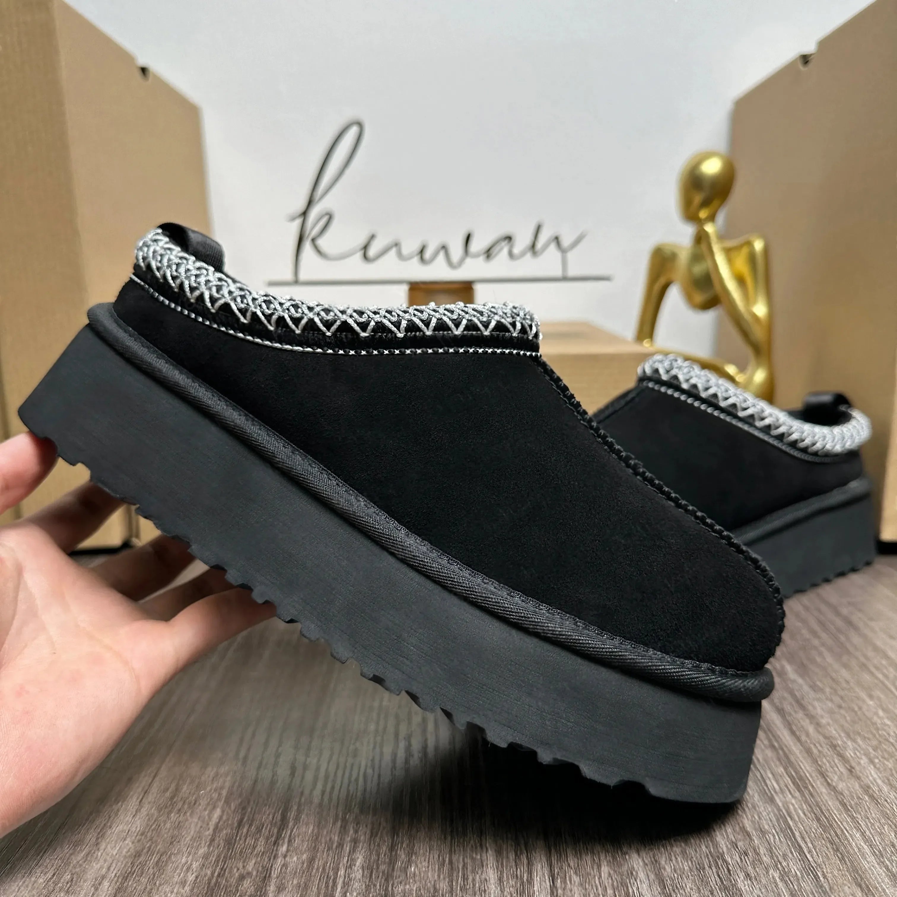 2026 New Winter Snow Boots Ladies Platform High Heel Shoes Women Ankle Boots Luxury Designer Classic Ultra Mini Fur Boot