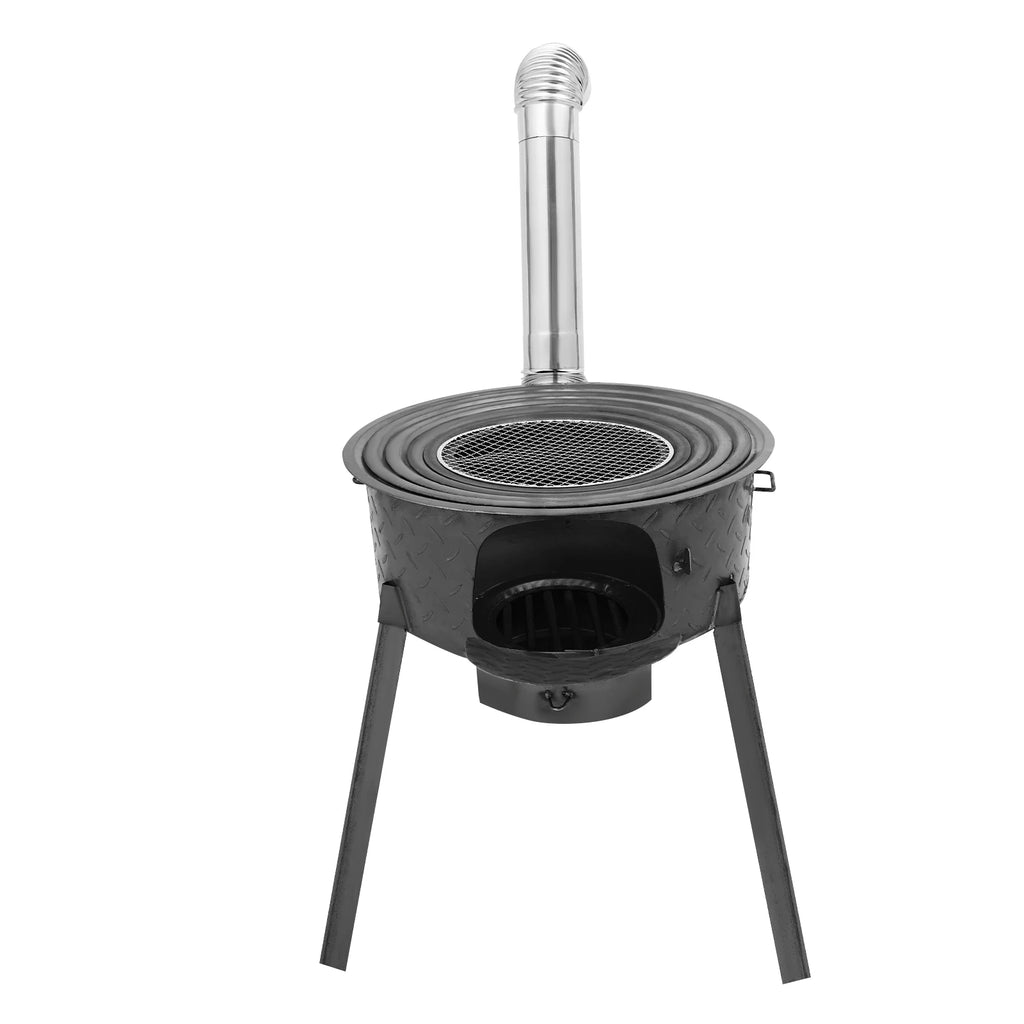 Portable Charcoal Stove, Multifunction Wood Burning Stove, Camping Stove for Outdoor/Backyard Cooking 20.5in