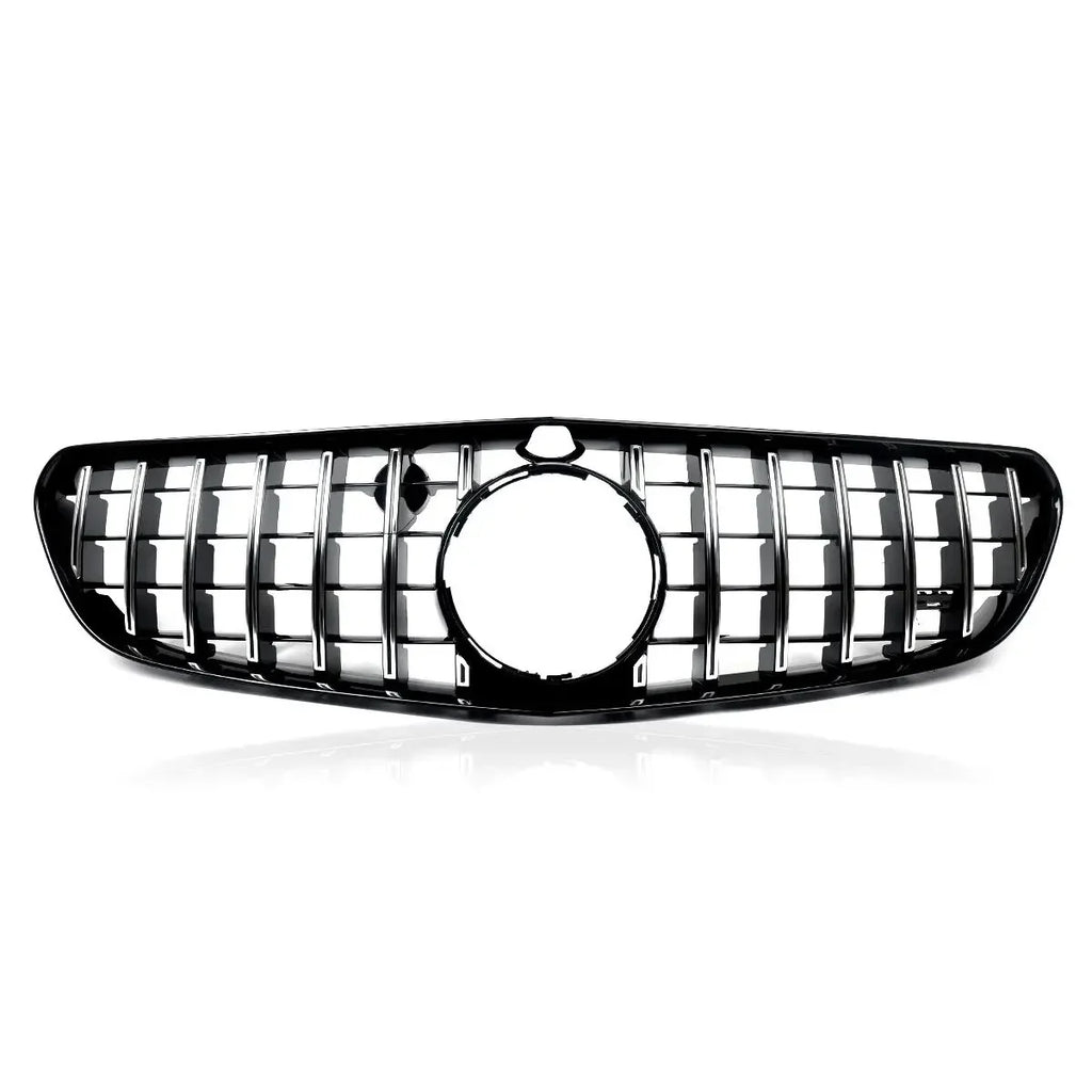 MAGICKIT GT Front Grille Grill Chrome+Black For Mercedes C217 S63 S65 AMG Coupe 2014-2017 CAR Accessories Front Grille