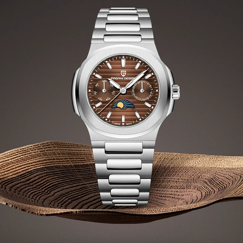 2026 New PAGANI DESIGN fashion Mens Quartz Watches Luxury Date Week Wrist Watch For Men Stainless Steel Waterproof Sports Clock