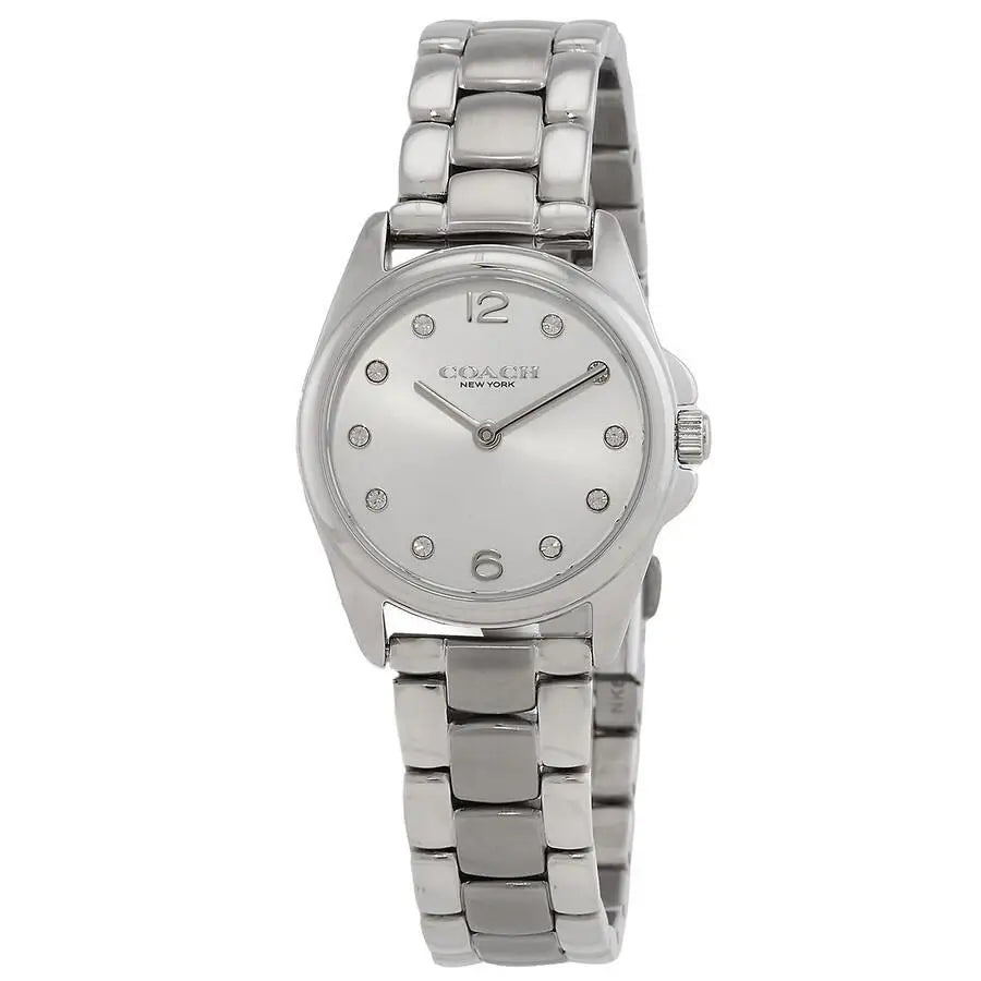 Coach | Greyson Quartz Crystal Silver Dial Ladies Watch nd Bracelet Set 14000089