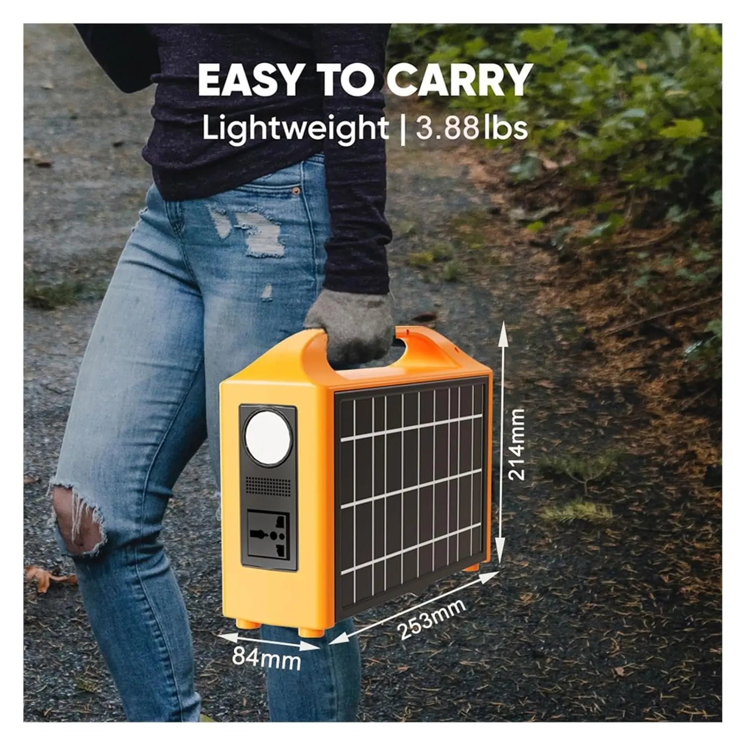 Portable Power Station, 100W Portable Power Station 110V 220V Solar Generator UPS e Bank 24000mAh With Panel For, Customized