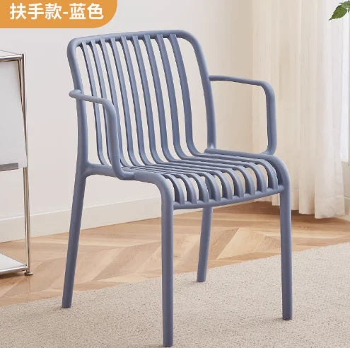 Balcony Plastic Backrest Leisure Luxury Chair Home Restaurant Dining Room Chair Sillas Para Comedor Beach Chairs For Kitchen
