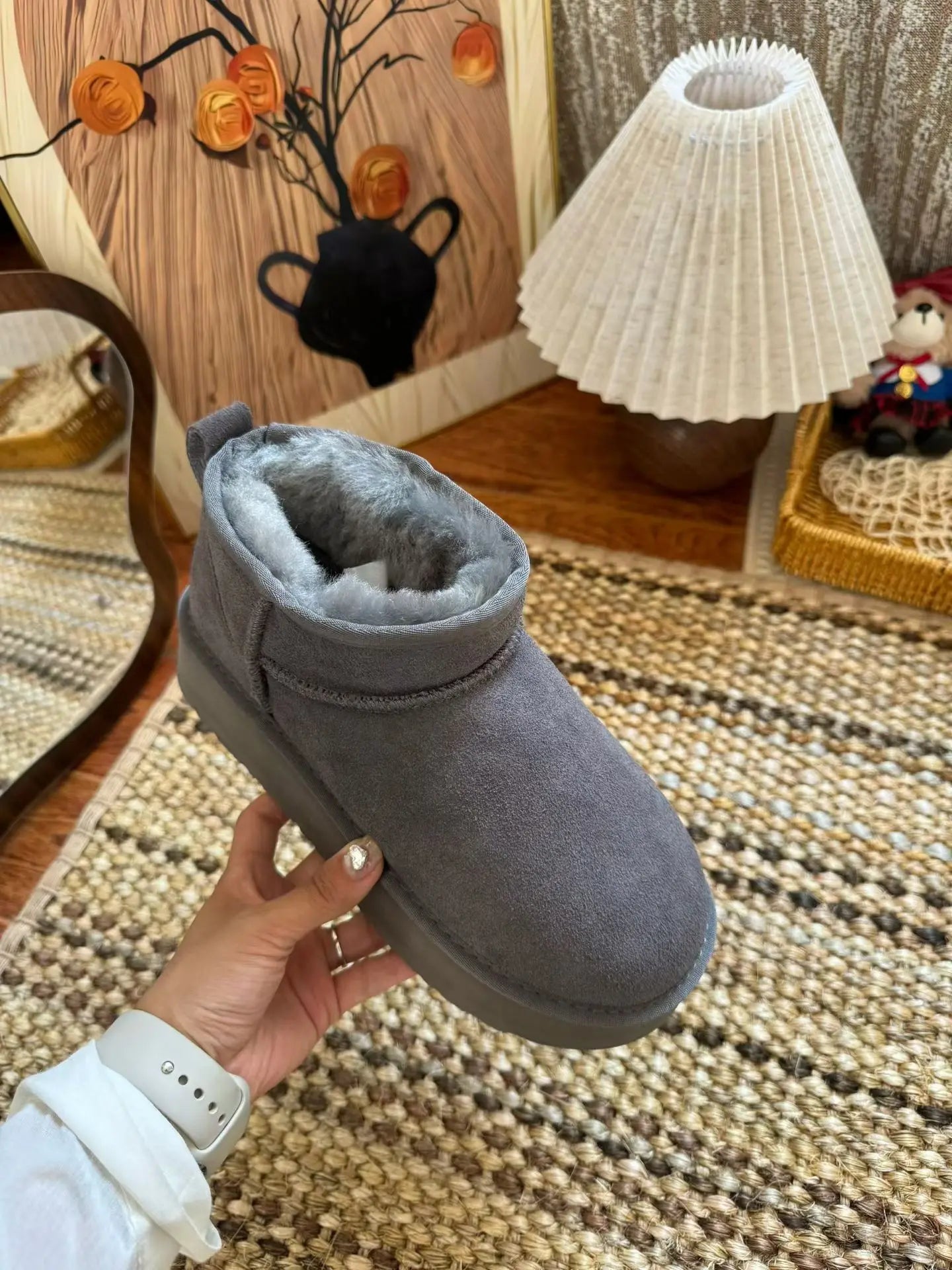 2026 New Winter Women Snow Boots Genuine Leather Wool Fashion Luxury Brand Ankle Boots Warm ‮04-53 SeziS UggS