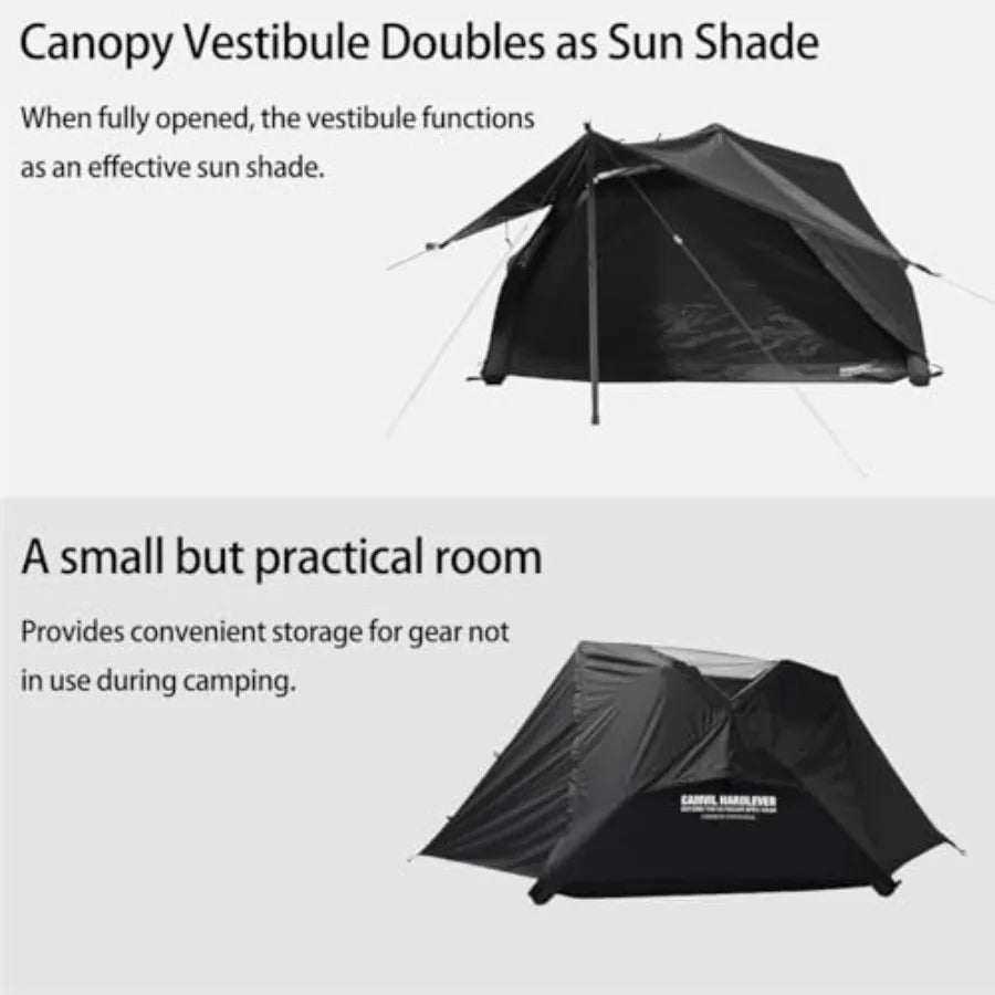 Air Godong Inflatable Camping Tent with Rainfly Hand Pumb Groundsheet Easy Set up 2 Person Glamping Outdoor 4 Season Air Blow U