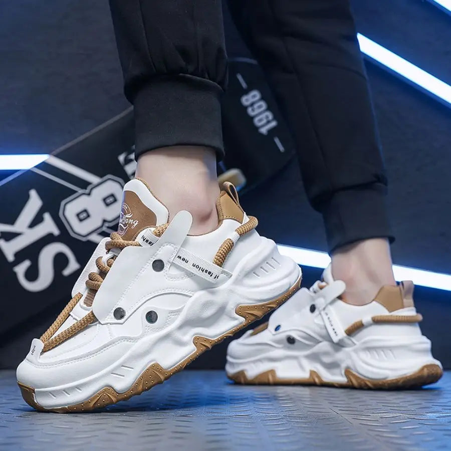 New thick-soled height-increasing dad shoes for men throughout the four seasons, versatile outdoor sports shoes for teenagers