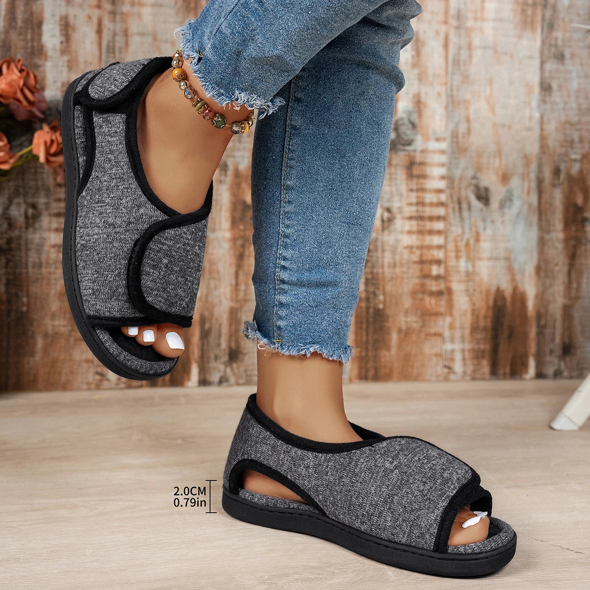 Winter Comfort Memory Foam Slippers for Diabetics, Arthritis & Edema – Women’s & Men’s Unisex Slip-On House Shoes, Soft Thick-So
