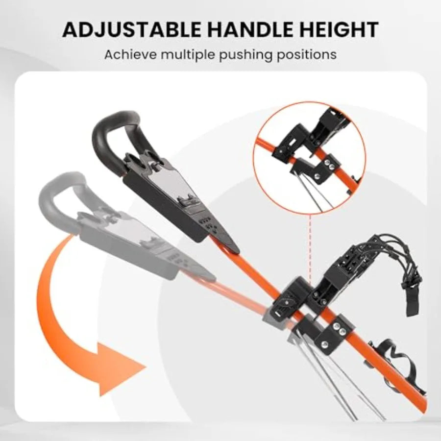 Golf Cart Golf Push Cart Golf Bag Cart with 3 Wheel Quick Folding Scorecard Holder Cup Holder Foot Brake 360 Rotating Front Whe