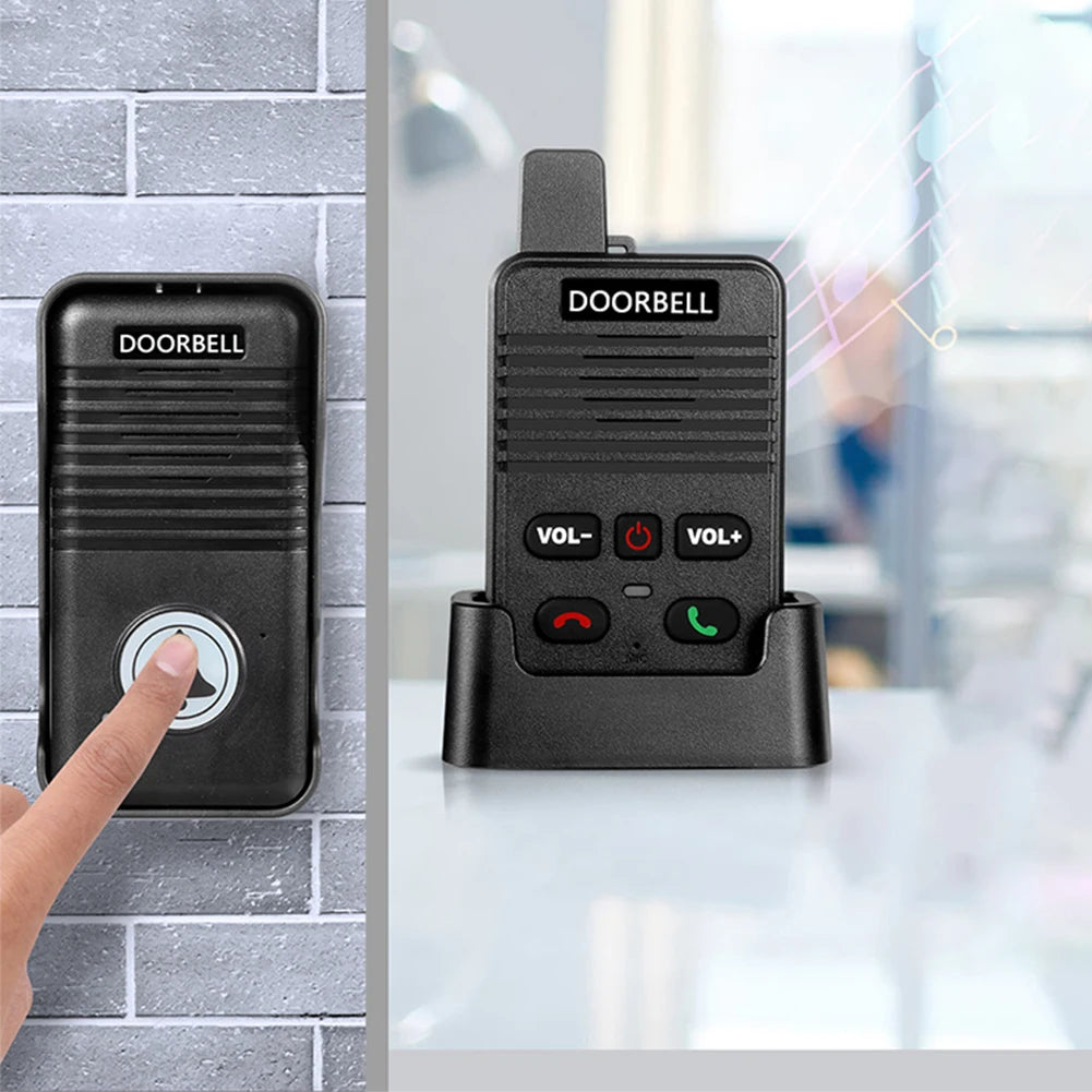 Wireless Voice Duplex Intercom Doorbell 500M Hand Free Two Way Wireless Doorbell Duplex Door Bell for House Home Factory Office