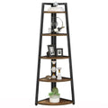 Tribesigns Bookcase Corner Book Shelf Rack Wood Bookshelf Storage Shelves