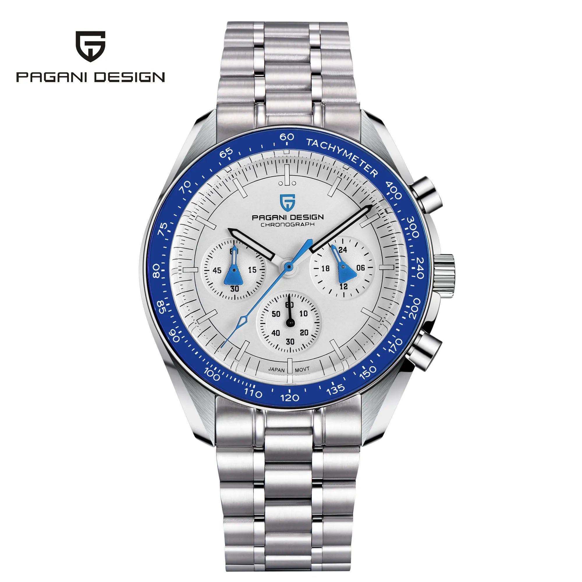 PAGANI DESIGN 2025 New Saturn Men's Watches Top Luxury Quartz Watch Men Light Tan Chronograph AR Sapphire crystal Wristwatch Men