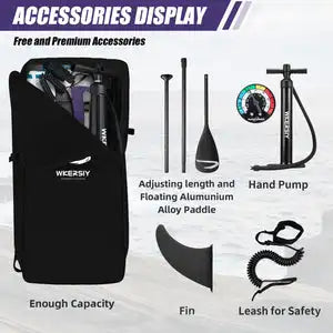 WKERSIY paddle board surfboard 11ft Purple Inflatable SUP Board All-Water Performance Series High-Visibility Ultra-Stable Design