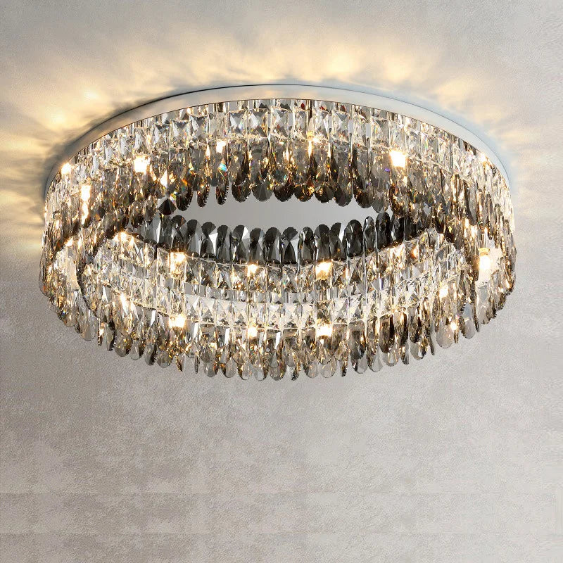 Modern Ceiling Light LED Crystal Lamps Living Room Kitchen Lustre Indoor Home Lights Decoration Fixture Decor