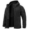 Men's Tactical Fleece Jacket Winter Warm Full Zip Military Hoodies Multi-Pockets Hiking Hunting Outdoor Coats
