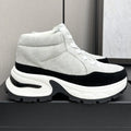High quality 2025 casual style sports shoes,silk leather and waterproof fabric with TPU outsole woman chunky sneakers 25100127