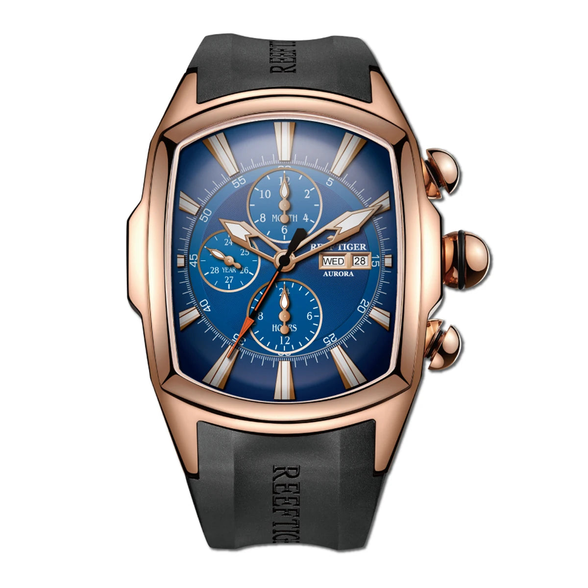 reef tiger brand men's fully automatic mechanical watches, business men's watches, fashionable men's sports watches, Valentine's