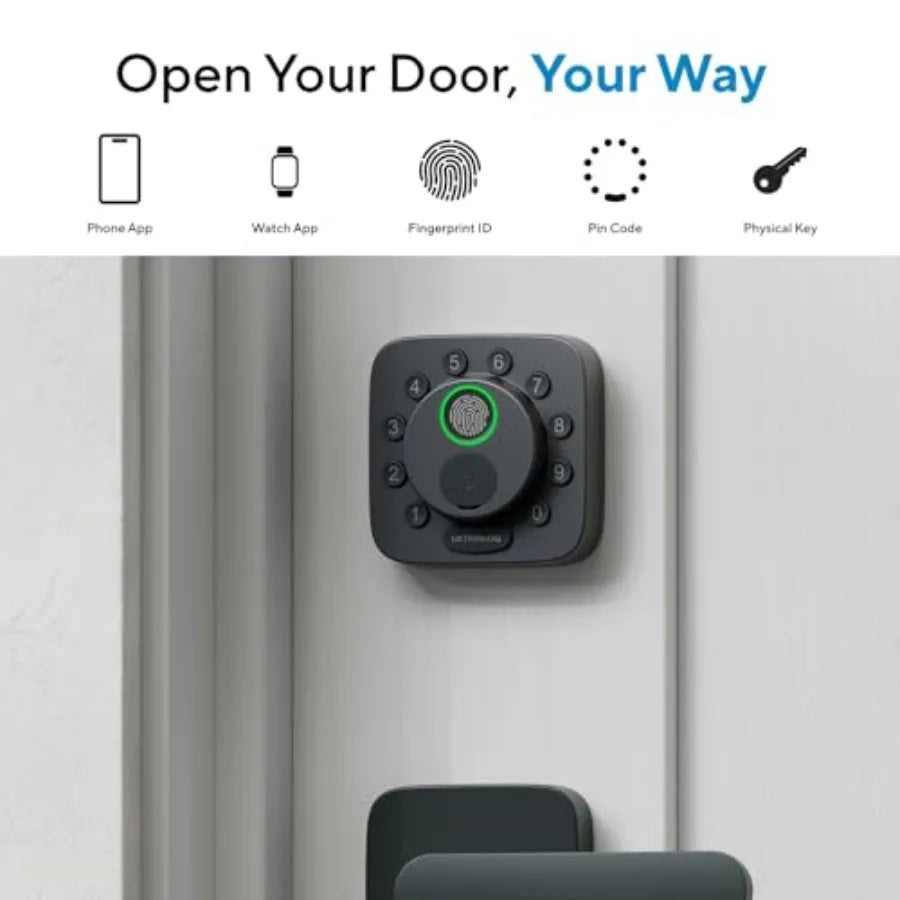 Bolt Smart Lock Built-in Wi-Fi Matter Over Thread Works with Apple Home Alexa Google 7-in-1 Keyless Entry Deadbolt wit