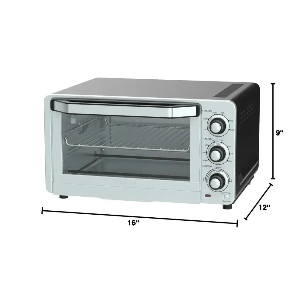 Custom Toaster Oven Broiler 1800W Stainless Steel Nonstick Easy Clean 6 Slices Toast 11 Inch Pizza Automatic Shutoff Bake Broil