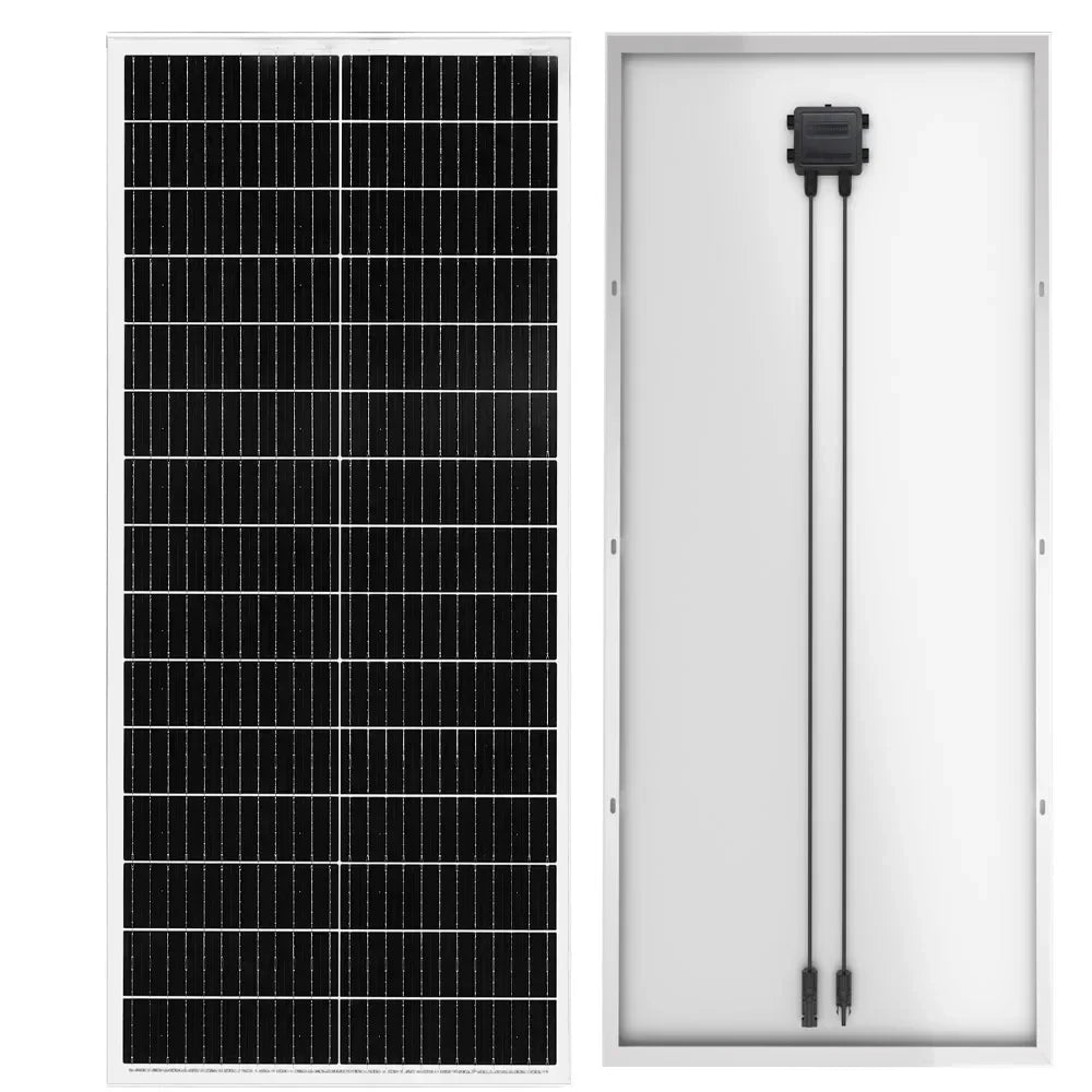 XINPUGUANG 100W 16.5V Rigid Solar Panel Monocrystalline Silicon Waterproof for 12V Charging Ideal for Camping Home RV