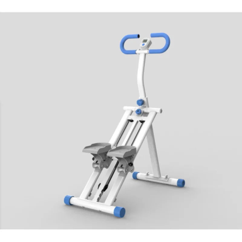 Stair Stepper With Resistance Home Upgrade Vertical Climber Workout Machine Climber Fitness Equipment Adjustable Handlebar Blue