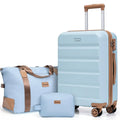 Sets 3 Piece,Suitcases with Wheels,Carry On Luggage Set,ABS Hard Case Luggage with TSA Lock Spinner Wheels3 Piece Sets,Blue20 DB