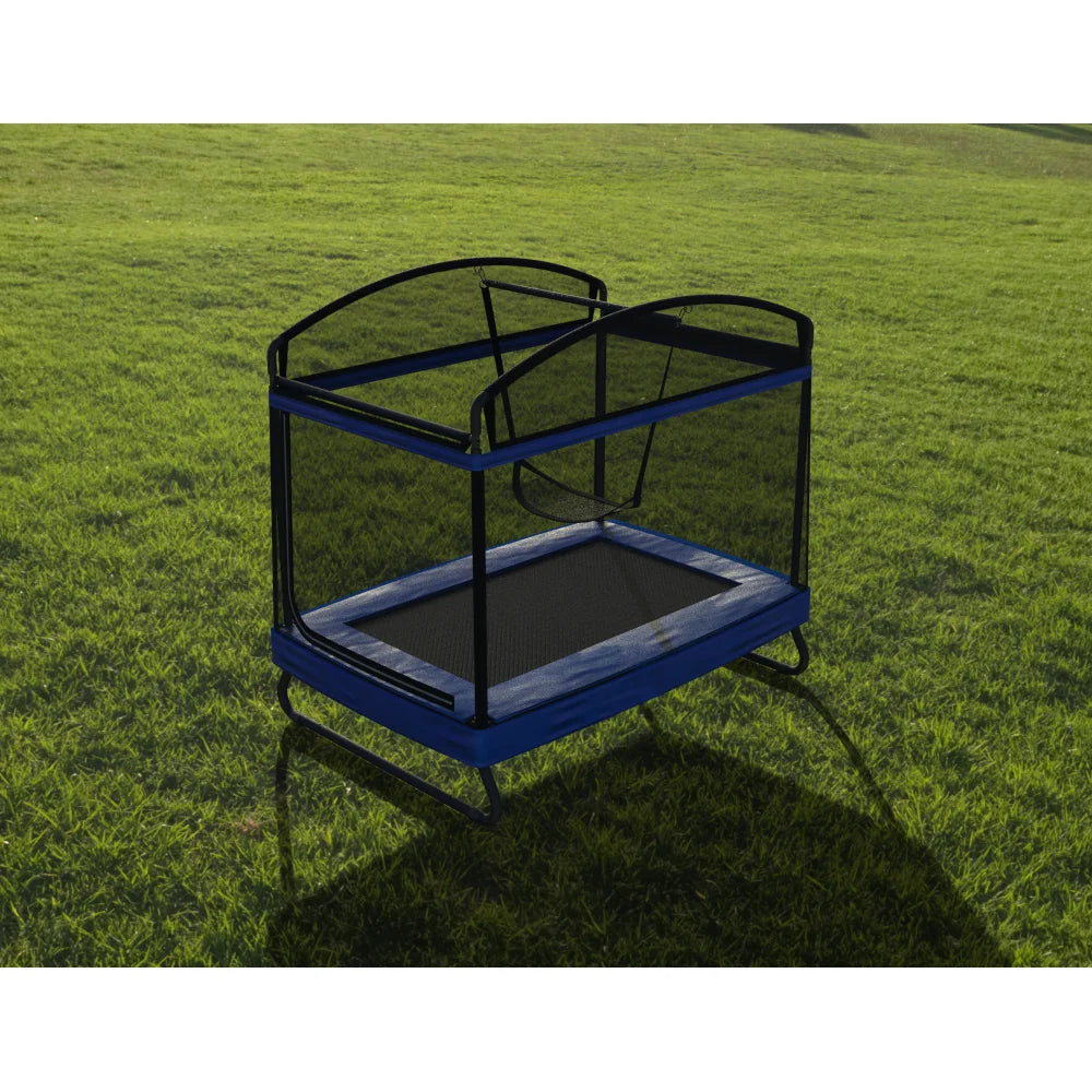 4*6ft  Outdoor Square Trampolines for Kids Adults Long Rectangular Tumbling Trampoline