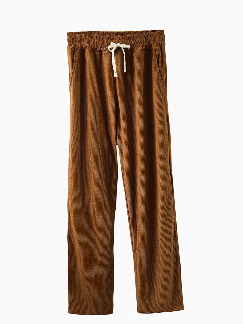Men's Corduroy Ribbed Texture Half - Zip Set, Casual Stand - Collar Hoodie + Straight - Leg Pants, Top Choice for Daily Outings